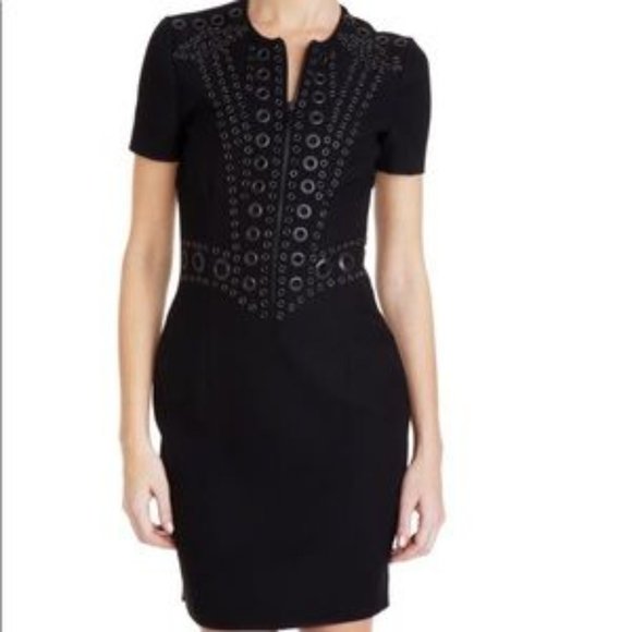 GIVENCHY Metal Eyelet Grommet Embellished Dress - Picture 5 of 11